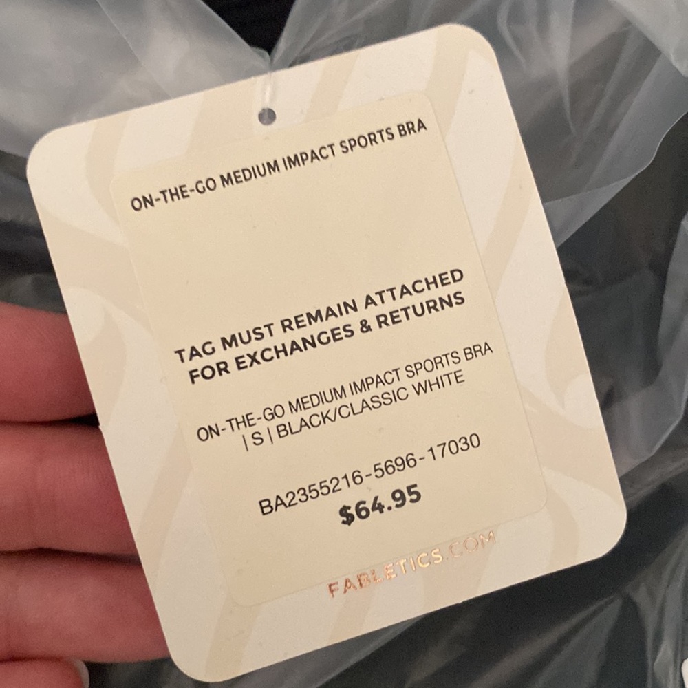 Fabletics On-the-Go Medium Impact Sports Bra - Picture 7 of 8